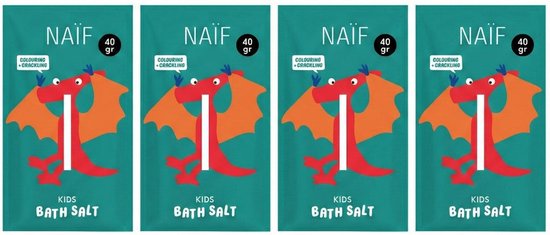 Naïf Kids - Badzout - Met natuurlijke kleurstof - 4x 40gr van Naïf