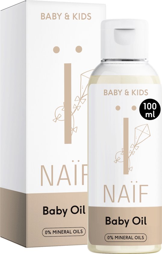 Naïf - Verzachtende Babyolie - Baby's & Kinderen - met Natuurlijke Ingrediënten - 100ml van Naïf