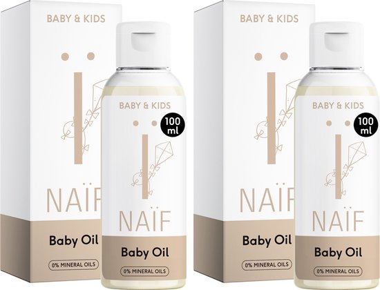 Naïf - Verzachtende Babyolie Voordeelset - 2x100ml - Baby's & Kinderen - met Natuurlijke Ingrediënten van Merkloos