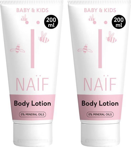 Naïf - Verzachtende Body lotion Voordeelset - Baby's & Kinderen - met Natuurlijke Ingrediënten - 2x200ml van Naïf