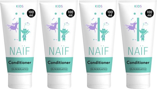 Naïf - Verzachtende Conditioner Voordeelset - voor Kinderen - met natuurlijke ingrediënten - 4x100ml van Merkloos