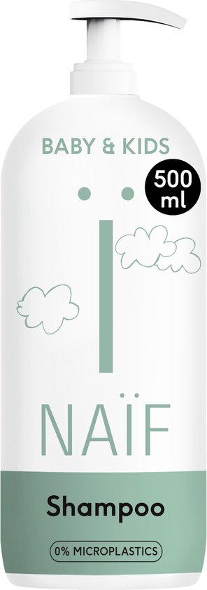 Naïf - Verzorgende Shampoo Pompfles - 500ml - Baby's & Kinderen - met Natuurlijke Ingrediënten van Naïf
