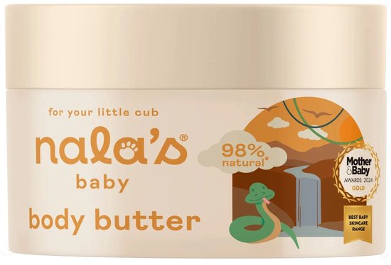 Nala's Baby Body Butter | Langdurig Gehydrateerd en Superzacht Babyhuidje, 200ml van Nala's Baby