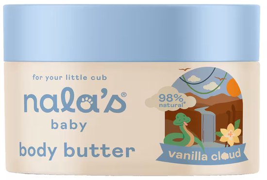 Nala's Baby Body Butter Vanilla Cloud 200 ML van Merkloos