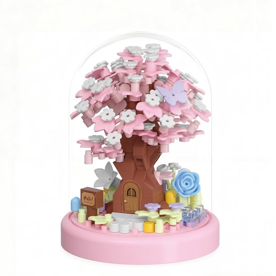 Namajunas - Bouwspeelgoed - Bouwpakketten volwassenen - Bouwpakket kinderen - Boomhut Serie Collection - Botanical Bloemen - Bouwsets - Niet geschikt voor LEGO - Lentekers - Decoratie voor Huis, Cadeau, Kerst, Oudjaar, Nieuwjaar van Namajunas