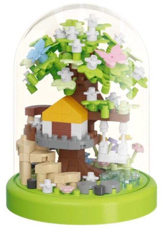 Namajunas - Bouwspeelgoed - Bouwpakketten volwassenen - Bouwpakket kinderen - Boomhut Serie Collection - Botanical Bloemen - Bouwsets - Niet geschikt voor LEGO - Zomergroene Schaduw - Decoratie voor Huis, Cadeau, Kerst, Oudjaar, Nieuwjaar van Namajunas