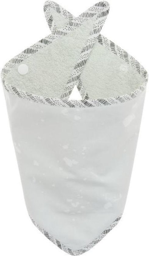 Nanami slab bandana - motief ijsschots - lichtgrijs van N/A