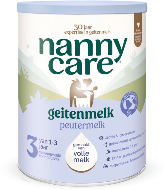 Nannycare Peuter geitenmelk 3 800 Gram van Merkloos