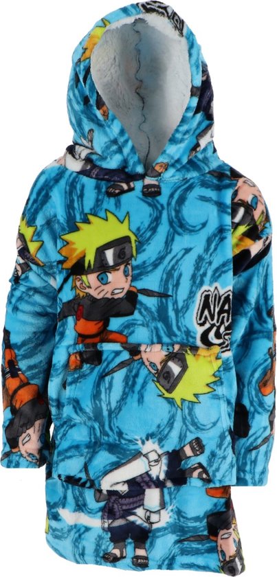 Naruto Hoodie Fleece deken, Ninja Hero - Kind - One Size van Adventure Goods