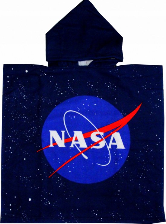 Nasa Logo Katoenen Poncho - 55 x 55 CM (uitgevouwen 55 x 110 CM) - Fast Dry van N/A