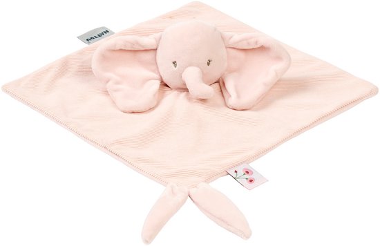 Nattou FanFan Baby Knuffeldoekje - 27 x 27 cm - Doudou Olifant - Baby Cadeau - Roze van N\A