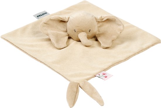 Nattou FanFan Baby Knuffeldoekje - 27 x 27 cm - Doudou Olifant - Baby Cadeau - Zand van N\A