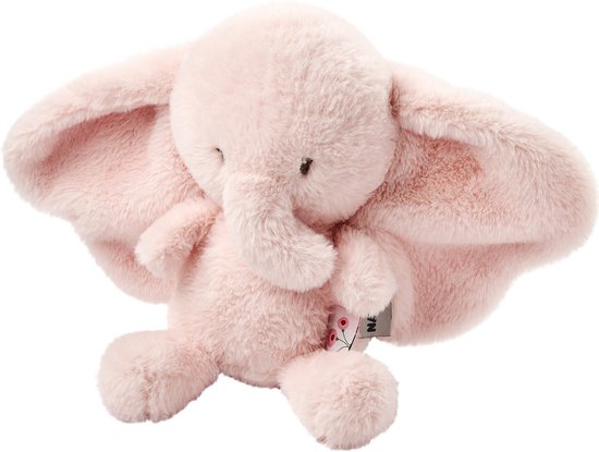 Nattou FanFan Knuffel Olifant - 30 cm - Zachte baby knuffel - Baby cadeau - Roze van N\A