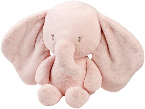 Nattou FanFan Maxi Knuffel Olifant - 60 cm - Zachte baby knuffel - Baby cadeau - Roze van Nattou