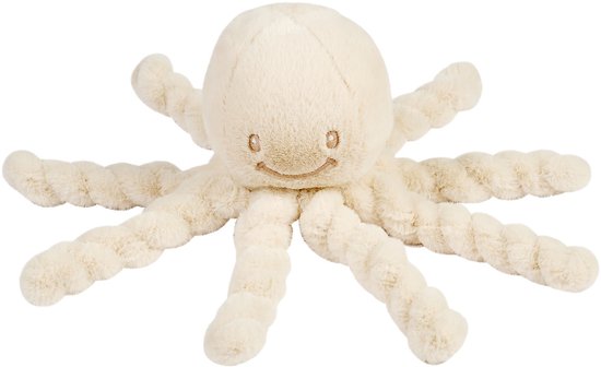 Nattou Lapidou Doudou Knuffel Octopus - 22 cm - Zand