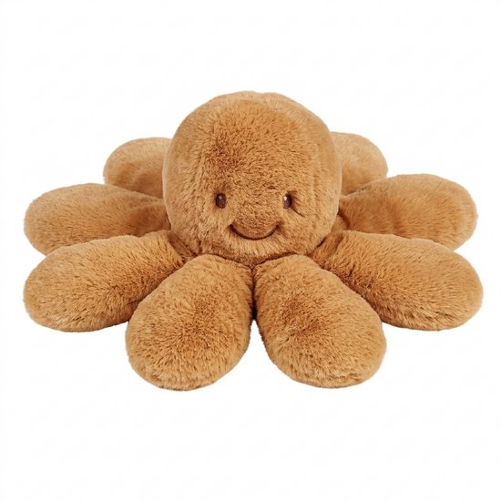 Nattou Lapidou Doudou Knuffel Octopus Rammelaar - 25 cm - Warm beige