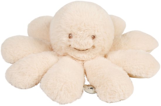 Nattou Lapidou Doudou Knuffel Octopus Rammelaar - 25 cm - Zand