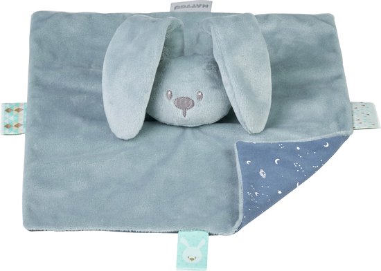 Nattou LAPIDOU Knuffeldoekje Doudou - Konijn - 27 cm - Kopergroen van N/A