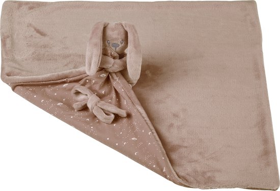 Nattou LAPIDOU Knuffeldoekje Doudou - Konijn - 50 cm - Mokka van N/A