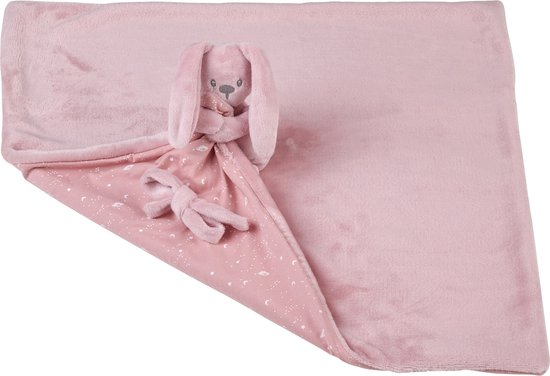 Nattou LAPIDOU Knuffeldoekje Doudou - Konijn - 50 cm - Oudroze van N/A