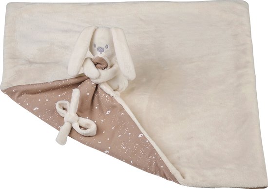 Nattou LAPIDOU Knuffeldoekje Doudou - Konijn - 50 cm - Zand van N/A
