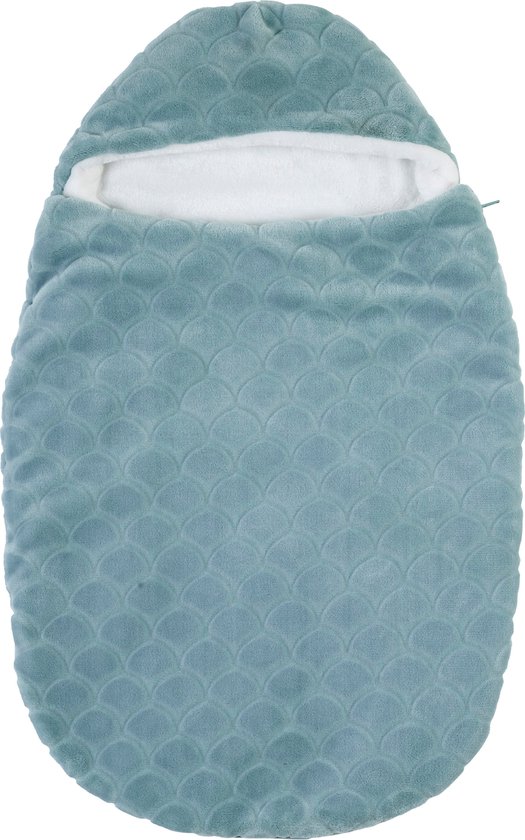 Nattou LAPIDOU Voetenzak - 75 cm - Wavy Kopergroen van Nattou