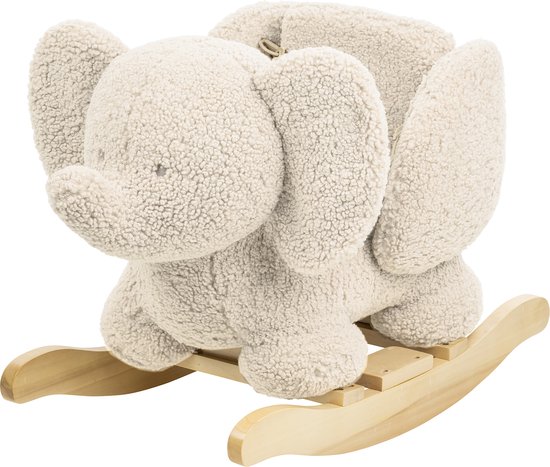 Nattou olifant Teddy - schommelpaard - Hobbelpaard - 59 cm - Ecru van Nattou