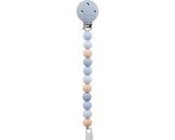 Nattou SILICONE Fopspeenketting - 21 cm - Multi Blauw