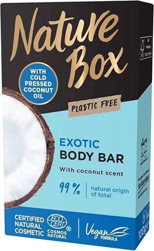 Nature Box - Douchegel - Body Bar - Exotic - With Coconut Scent - 100g van Merkloos
