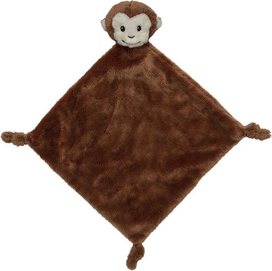 Nature Planet Chimpansee Aap tuttel/knuffeldoekje - Dieren knuffels - baby geboorte kraamcadeau van N/A