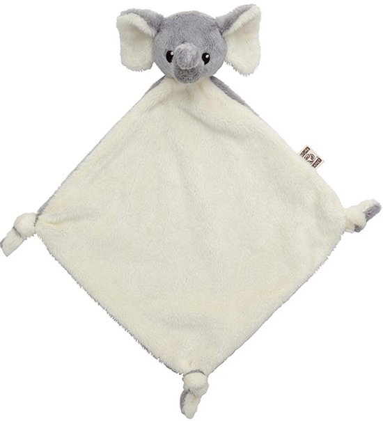 Nature Planet - heerlijk zacht knuffeldoekje tuttel doek Olifant - 100% Oeko-tex gecertificeerd van Merkloos