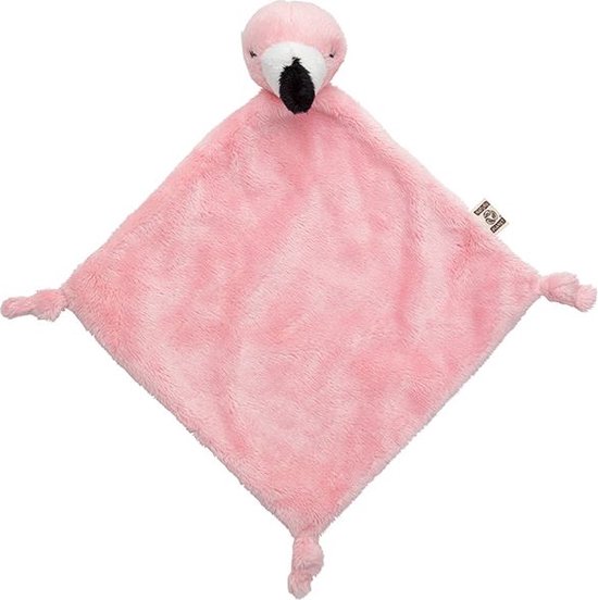 Nature Planet Knuffeldoekje tuttel roze flamingo - 40 cm - baby kraamcadeau van N/A