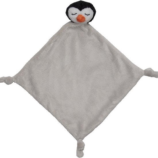 Nature Planet Pinguin tuttel/knuffeldoekje - 40 cm - Dieren knuffels - Baby geboorte kraamcadeaus van N/A
