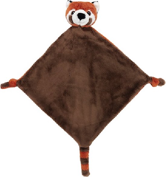 Nature Planet Zachte knuffeldoekje, tuttel doek rode panda (100% Oeko-Tex gecertifieerd) van Nature Planet