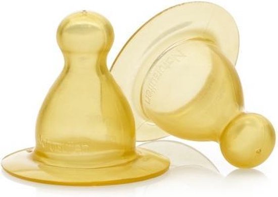 Natursutten - rubberen flesspenen - fast flow - 6+ maanden - 2 stuks van N/A