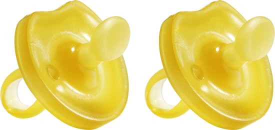 Natursutten rubberen fopspeen - 0-6 maanden - Vlinder Schild - Anatomische Tuit - 2 stuks van N/A