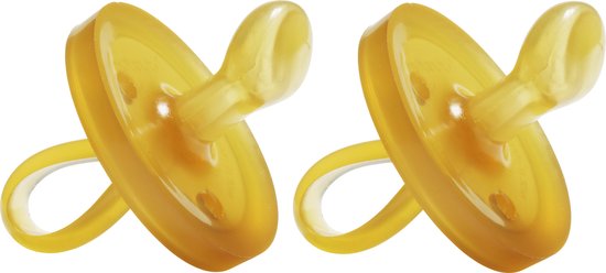 Natursutten rubberen fopspeen - 12+ maanden - Rond Schild - Anatomische Tuit - 2 stuks van N/A