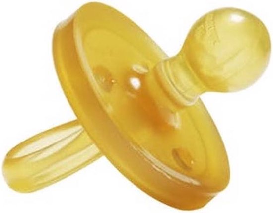 Natursutten rubberen fopspeen - 12+ maanden - Rond Schild - Kers Tuit van N/A