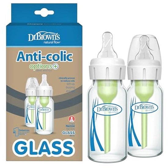 Natuurlijke Anti-Koliek Flessen voor Baby's - 4 oz (Pack van 2)