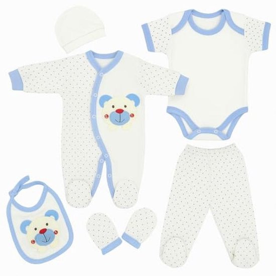 Natuurlijke Babycadeauset voor Pasgeborenen - Uniseks Kleding & Benodigdheden van Merkloos
