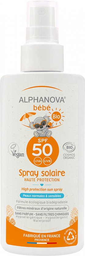 Natuurlijke zonnebrandspray voor baby's factor 50 van N/A