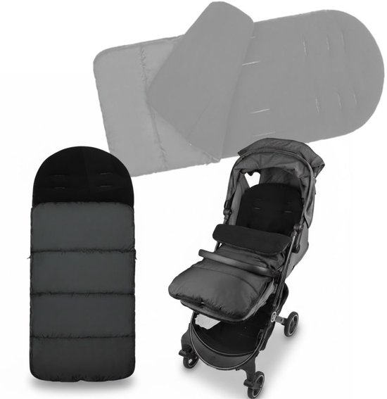 NBAP® Voetenzak Buggy - Kinderwagen Wiegdeken - Universeel - Grijs van Merkloos