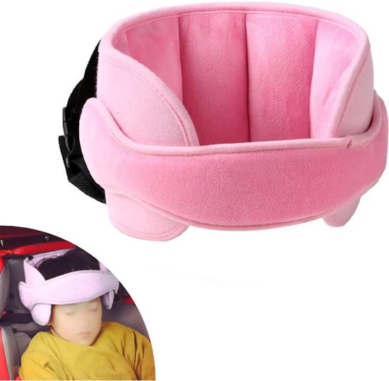 Neksteun voor Kinderen - Nekkussen Autostoel - Neksteun - Hoofdband Roze - Hoofdsteun Voor In De Auto - Hoofdsteun Kussen - Hoofdsteun voor kinderzitje - Hoofdsteun voor Autostoel - Universele Instelbare Reis Hoofdsteun - Veiligheid en Bescherming van Merkloos