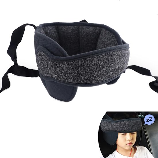 Neksteun voor Kinderen - Nekkussen Autostoel - Neksteun - Hoofdband Zwart - Hoofdsteun Voor In De Auto - Hoofdsteun Kussen - Hoofdsteun voor kinderzitje - Hoofdsteun voor Autostoel - Universele Instelbare Reis Hoofdsteun - Veiligheid en Bescherming van Auzigo