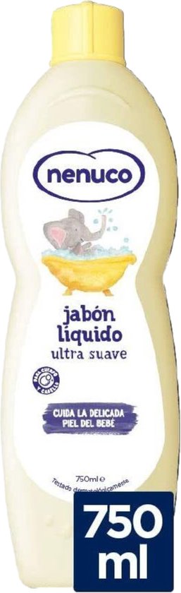 Nenuco vloeibaar zeep/Shampoo baby- Aloe Vera - Jabón Liquido - Ultra Suave/ 750ml - 1 stuk van Nenuco