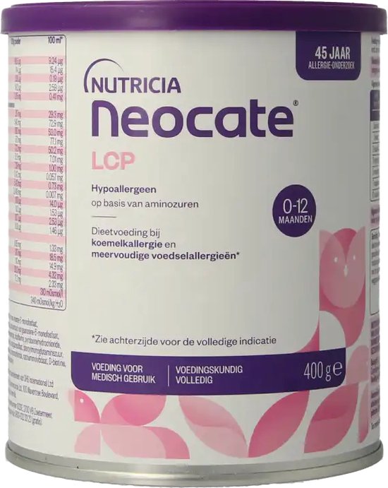 Neocate LCP poeder Nutricia Dieetvoeding 400 gram van Neo