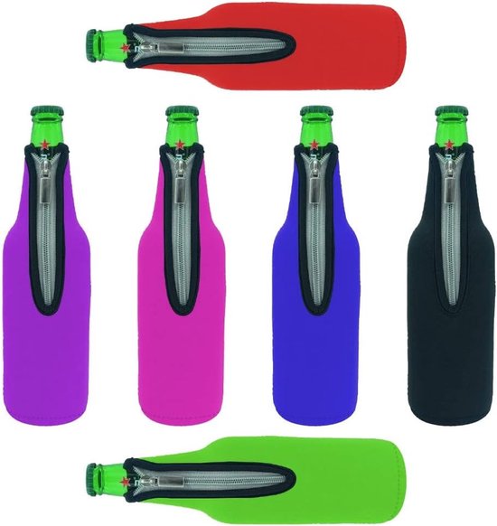 Neopreen Thermische Koozie voor 520 ml Flessen - Houdt Dranken Koud, Verkrijgbaar in 6 Kleuren