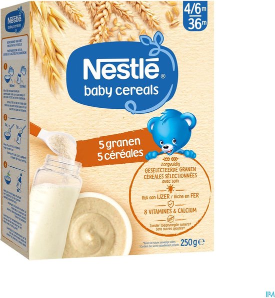 Nestlé Baby Cereals 5 Granen Baby 6+ 250g
