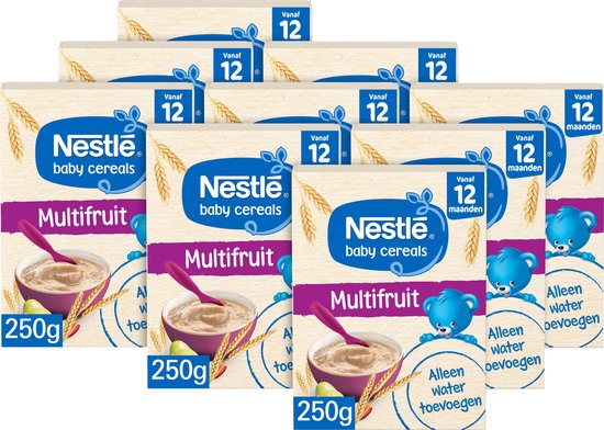Nestlé Baby Cereals Multifruit - Babyvoeding Babypap Compleet 12+ maanden - 9x250g van NeS