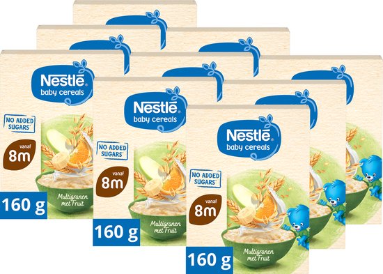 Nestlé Baby Cereals Multigranen met Fruit 12+ 9x160g